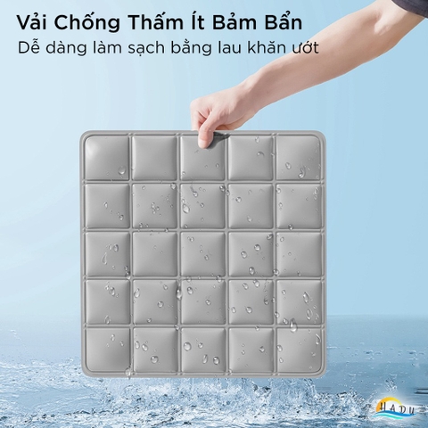 Đệm Ngồi Gel Làm Mát HADU Cho Ghế Văn Phòng, Chống Thấm, Gấp Gọn