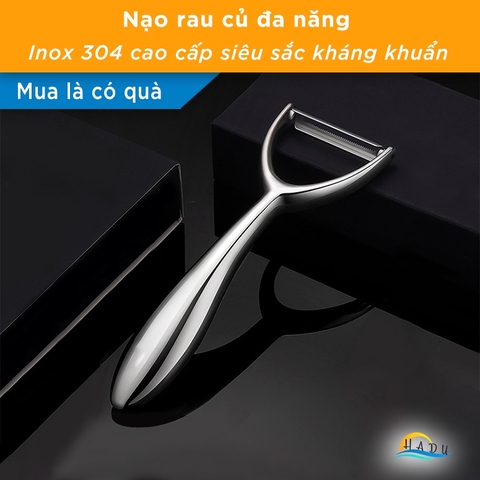Dao Bào Rau Củ Chữ Y SSGP, Lưỡi Thép 420 Sắc Bén, Cán Inox 304, Gọt Vỏ Nhanh, Đạt Chất Lượng LFGB Đức