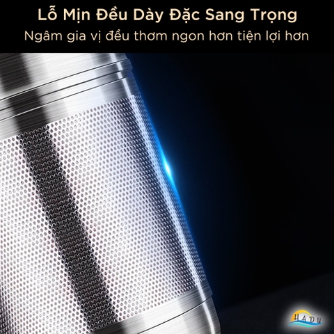 Dụng Cụ Lọc Gia Vị và Trà SSGP, Inox 316L, Nắp Xoáy, Kèm Móc Treo, Đạt Chất Lượng LFGB Đức