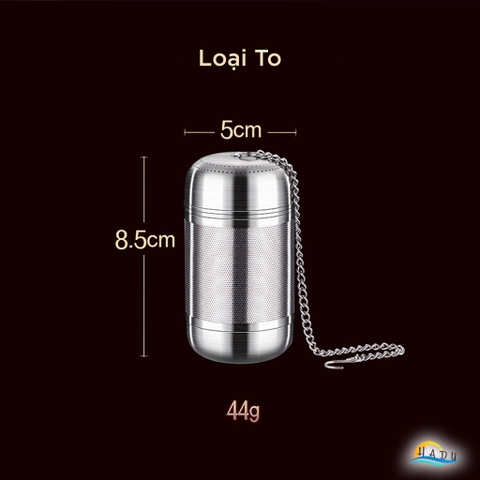 Dụng Cụ Lọc Gia Vị và Trà SSGP, Inox 316L, Nắp Xoáy, Kèm Móc Treo, Đạt Chất Lượng LFGB Đức