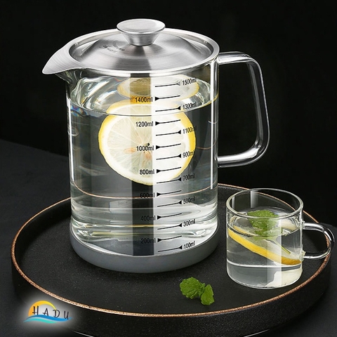 Bình Lọc Dầu Ăn Thủy Tinh Borosilicate SSGP, Kèm Rây Lọc Inox, Nắp Đậy Kín, Đạt Chất Lượng LFGB Đức