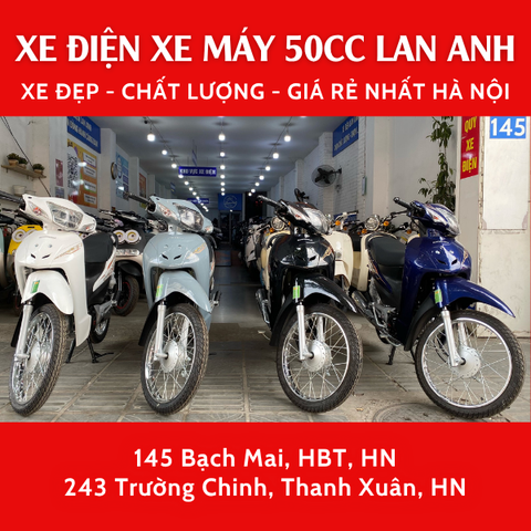 Xe wave HD Yalim Ronaldo 50cc mặt nạ thường