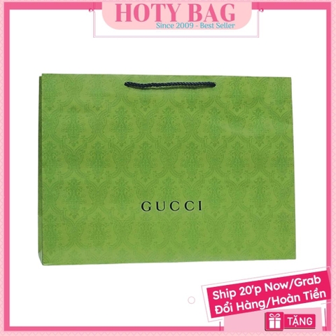 Túi Giấy Gucci Xanh Lá VIP Size Lớn 42cm