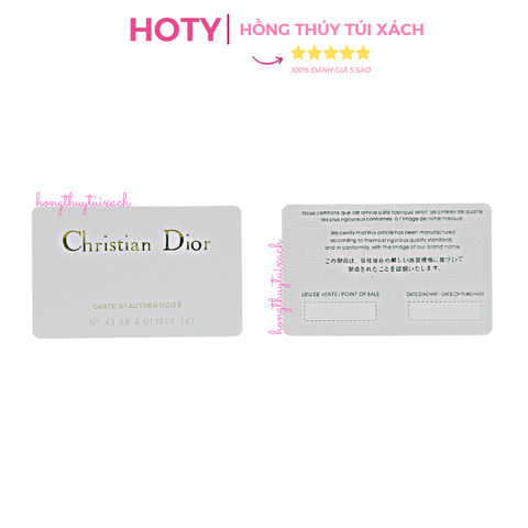 Thẻ Dior Card Dior,