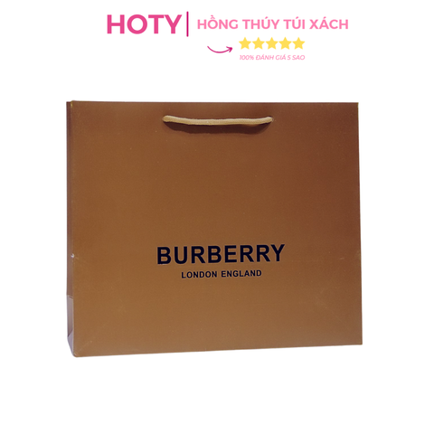 Túi Giấy Burberry Nâu Size Trung 32cm