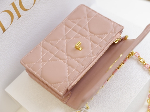 Túi Dior Caro mini Khóa Vàng Size 19cm Có 2 hộp