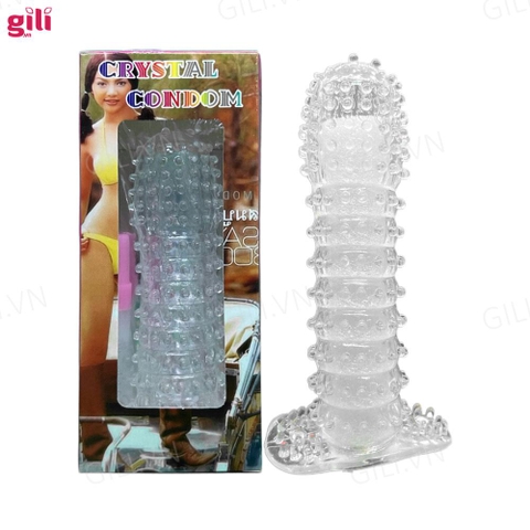 Bao cao su đôn dên Crystal Condom Gai Nhỏ tăng kích thước chính hãng