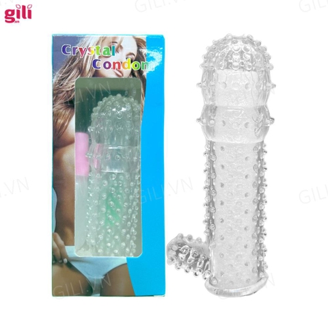 Bao cao su đôn dên Crystal Condom Gai Nhánh tăng kích thước chính hãng