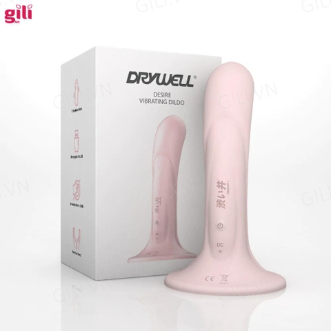 Dương vật giả hít tường Drywell Desire Vibrating Dildo chính hãng