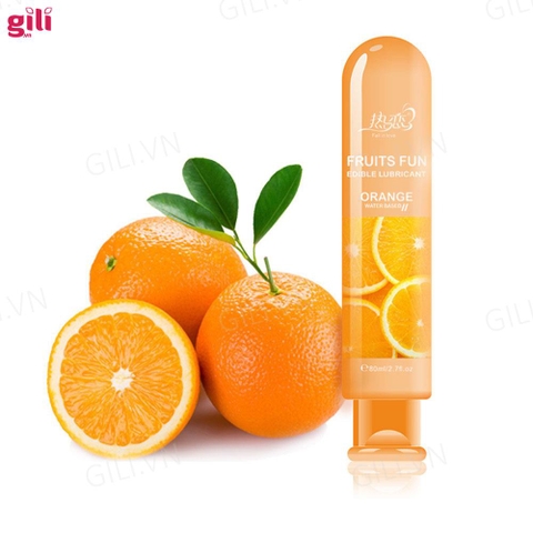 Gel bôi trơn Fruits Fun Orange chai 80ml chính hãng