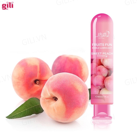 Gel bôi trơn Fruits Fun Sweet Peach chai 80ml chính hãng