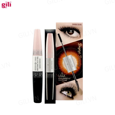 Mascara Sivanna Colors Two Step 6X Waterproof 9ml chính hãng