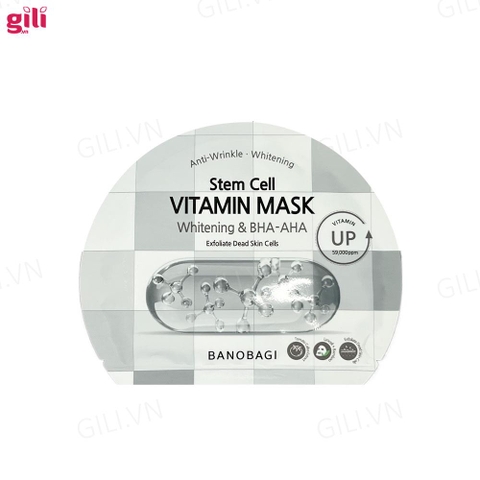 Mặt nạ Banobagi Stem Cell Whitening & BHA-AHA set 10 miếng chính hãng