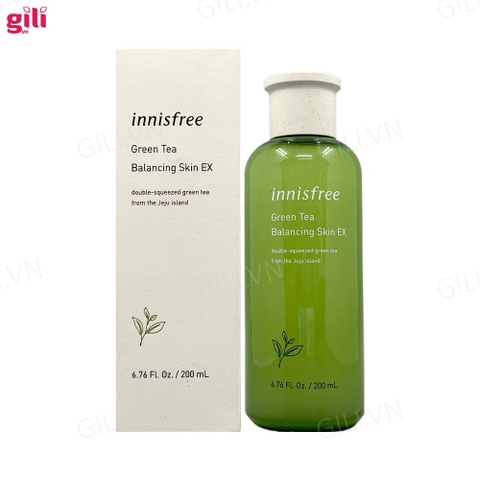 Nước hoa hồng Innisfree Green Tea Balancing Skin EX 200ml chính hãng