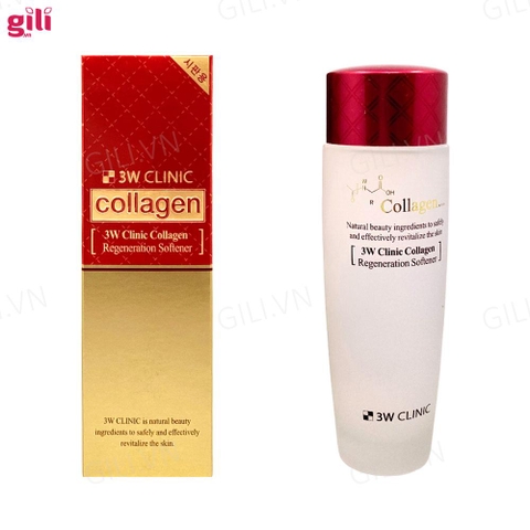 Nước hoa hồng 3W Clinic Collagen Regeneration Softener chính hãng