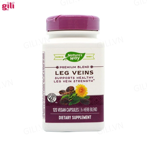 Viên giảm giãn tĩnh mạch Nature's Way Leg Veins 120 viên chính hãng