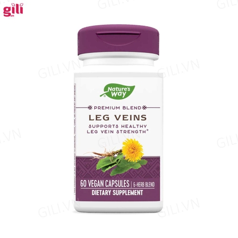 Viên giảm giãn tĩnh mạch Nature's Way Leg Veins 60 viên chính hãng