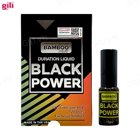 Xịt chống xuất tinh sớm Bamboo Black Power 15ml chính hãng