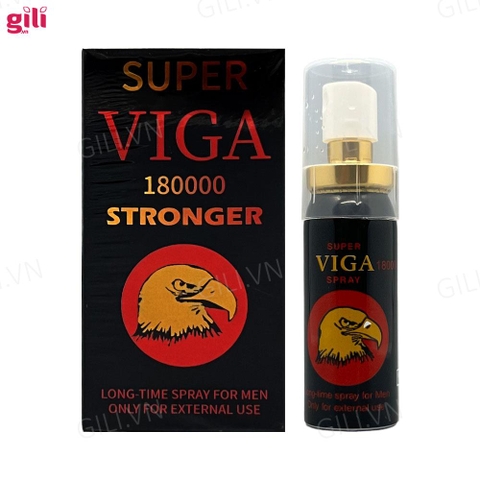 Xịt chống xuất tinh sớm Super Viga 180000 Stronger chính hãng