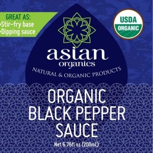 Sốt tiêu đen hữu cơ Asian Organics (200ml)