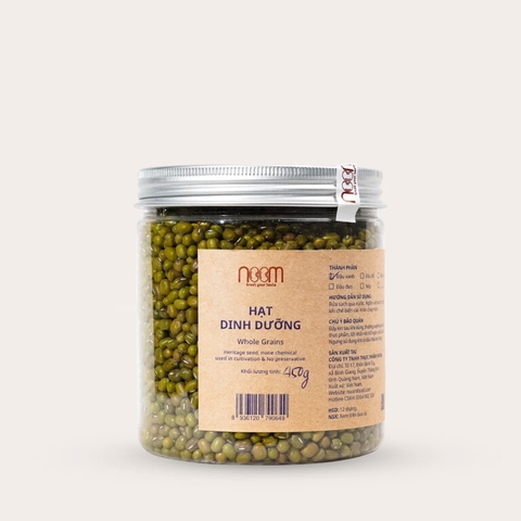 Đậu xanh Noom (giống thuần chủng, canh tác bền vững)  - Bóc vỏ & Nguyên hạt