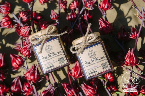 Trà Hibiscus,  Mứt Hibiscus, Siro Hibiscus - Lá Mây Farm