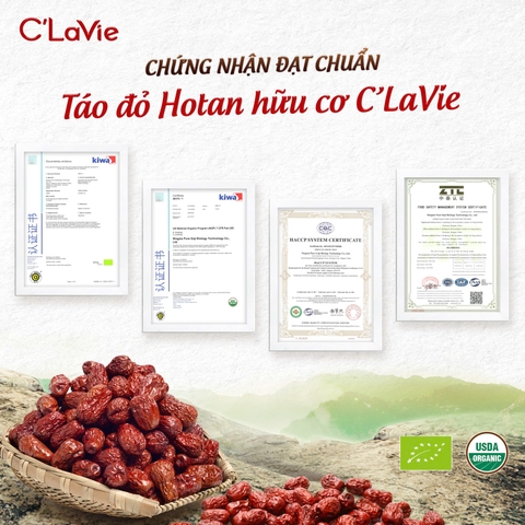 Táo đỏ hữu cơ C'LaVie 450g - Chứng nhận hữu cơ USDA, EU