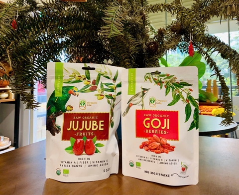 Táo đỏ Hữu Cơ Organic Life 250g & Kỷ Tử Hữu Cơ 90g