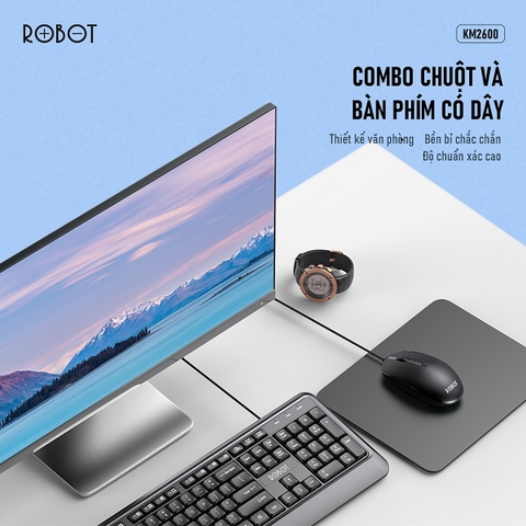 Bộ bàn phím chuột Robot KM2600