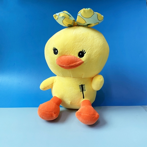 Thú bông vịt đeo nơ