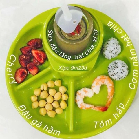 Khay ăn dặm cho bé Nhật Inomata( mẫu tròn)