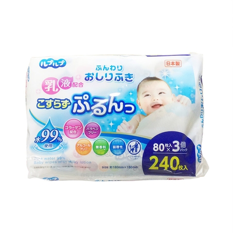 Khăn ướt cho bé Life Do Nhật Bản 240 tờ