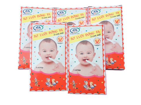 Combo 10 hộp Gạc Rơ Lưỡi Đông Pha Cho Bé Vệ Sinh Răng Miệng