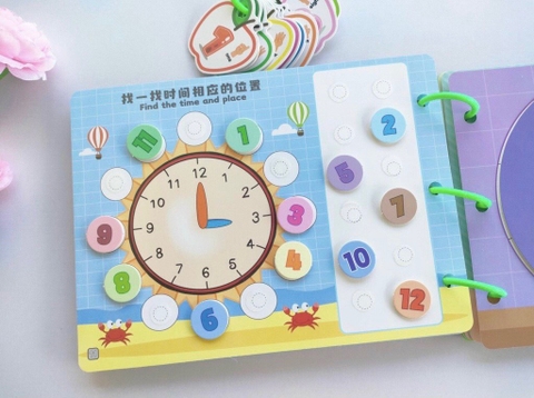 Học liệu bóc dán montessori chủ đề toán học