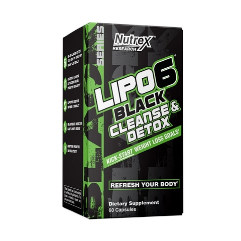 Nutrex Lipo6 Black Cleanse & Detox 60 Viên