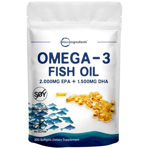 Micro Ingredient Omega 3 Fish Oil Dầu Cá Chất Lượng Cao 300 Viên