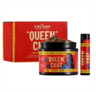 Combo Tẩy Da Chết Toàn Thân & Môi Cà Phê Đắk Lắk Cocoon Phiên Bản Limited Queen Chất Suboi