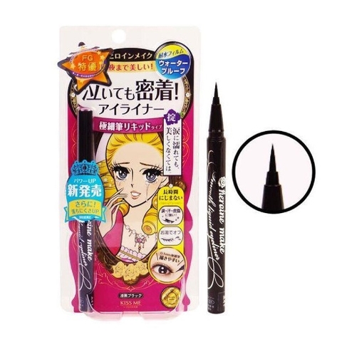 Kẻ Mắt Dạ Isehan Heroine Make Kiss Me Waterproof Smooth Liquid Eyeliner