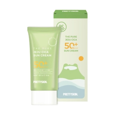 Kem Chống Nắng Rau Má Pretty Skin The Pure Jeju Cica Sun Cream