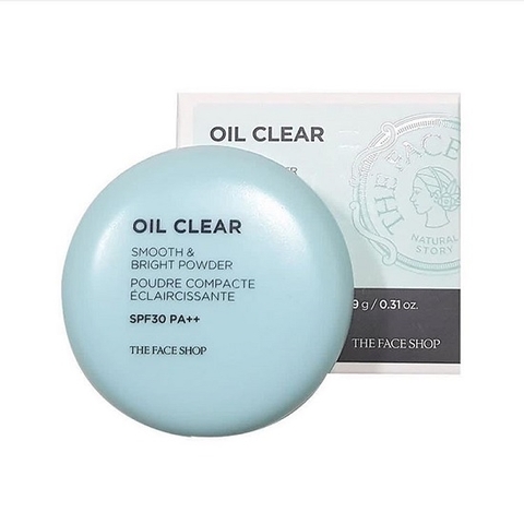Phấn Phủ Nén Kiềm Dầu The Face Shop Oil Clear Smooth & Bright Pact SPF30/PA+