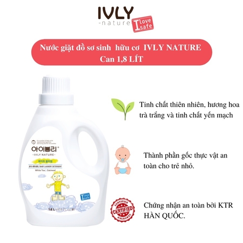 Nước giặt IVLY NATURE hương hoa trà trắng 1800ml