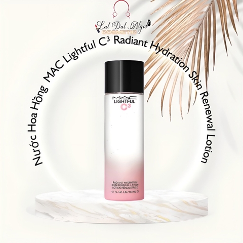 Nước Hoa Hồng Trắng Da và Đổi Mới Da MAC Lightful C³ Radiant Hydration Skin Renewal Lotion - Toner 140ml