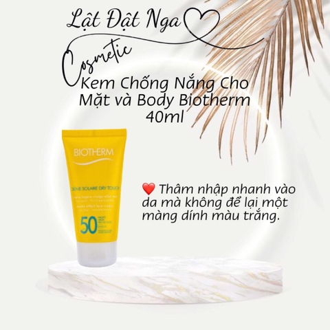 Kem Chống Nắng Cho Mặt và Body Biotherm 40ml