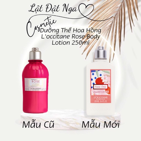 Dưỡng Thể Hoa Hồng L'occitane Rose Body Lotion 250ml ( Mẫu Mới 2023 )