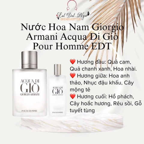 Nước Hoa Nam Giorgio Armani Acqua Di Giò Pour Homme EDT