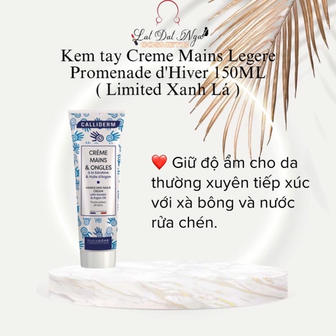 Kem tay Creme Mains Legere Promenade d'Hiver 150ML ( Limited Xanh Lá )