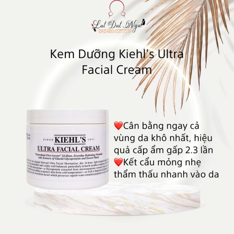 Kem Dưỡng Ẩm chống lão hóa dành cho da thường KIEHLS ULTRA FACIAL CREAM