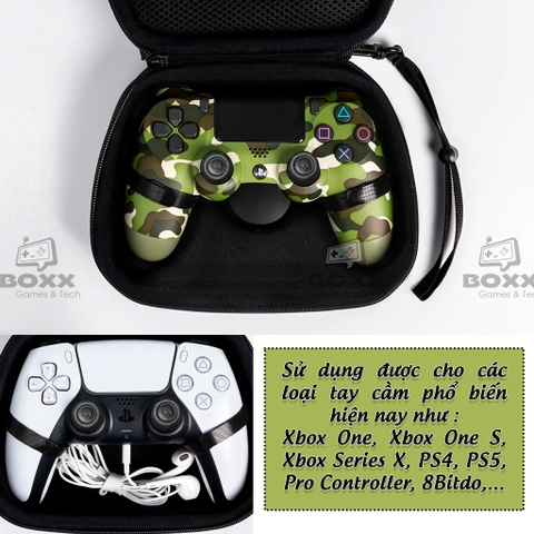 Túi đựng chống sốc cho tay cầm PS4, PS5, Pro Controller, Xbox Series X chính hãng Skull & Co