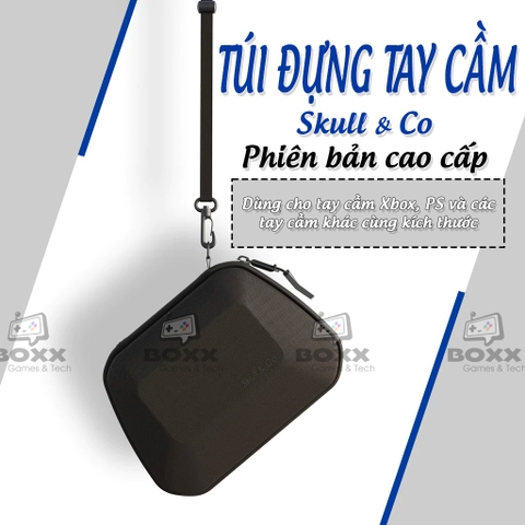 Túi chống sốc cho tay cầm PS5, PS4, Xbox, Pro Controller chính hãng Skull & Co