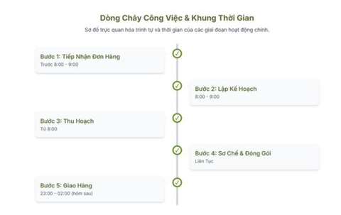 Quy Trình Nhận hàng & Giao Hàng Nông Sản